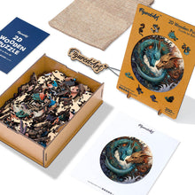 Load image into Gallery viewer, Wooden Puzzle - Dual Dragons
