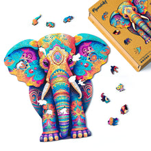 Load image into Gallery viewer, Wooden Puzzle - Majestic Elephant