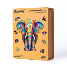 Load image into Gallery viewer, Wooden Puzzle - Majestic Elephant
