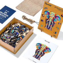 Load image into Gallery viewer, Wooden Puzzle - Majestic Elephant