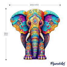 Load image into Gallery viewer, Wooden Puzzle - Majestic Elephant