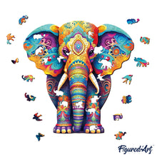 Load image into Gallery viewer, Wooden Puzzle - Majestic Elephant