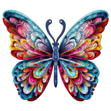 Load image into Gallery viewer, Wooden Puzzle - Beautiful Rainbow Butterfly