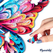 Load image into Gallery viewer, Wooden Puzzle - Beautiful Rainbow Butterfly