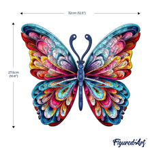 Load image into Gallery viewer, Wooden Puzzle - Beautiful Rainbow Butterfly