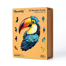Load image into Gallery viewer, Wooden Puzzle - Colorful Toucan