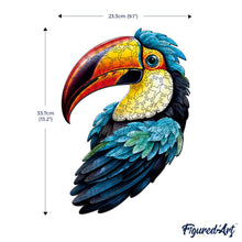 Load image into Gallery viewer, Wooden Puzzle - Colorful Toucan