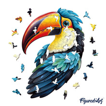 Load image into Gallery viewer, Wooden Puzzle - Colorful Toucan