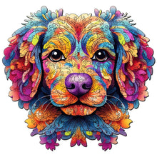 Load image into Gallery viewer, Wooden Puzzle - Colorful Dog Portrait