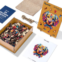 Load image into Gallery viewer, Wooden Puzzle - Colorful Dog Portrait