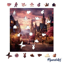 Load image into Gallery viewer, Wooden Puzzle - Fairytale Village