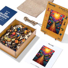 Load image into Gallery viewer, Wooden Puzzle - Path of Hearts