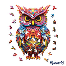 Load image into Gallery viewer, Wooden Puzzle - Radiant Owl