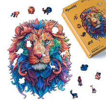 Load image into Gallery viewer, Wooden Puzzle - Vibrant Lion
