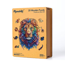 Load image into Gallery viewer, Wooden Puzzle - Vibrant Lion