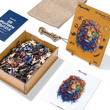 Load image into Gallery viewer, Wooden Puzzle - Vibrant Lion