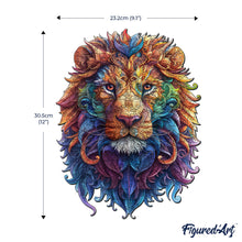 Load image into Gallery viewer, Wooden Puzzle - Vibrant Lion