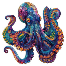 Load image into Gallery viewer, Wooden Puzzle - Colorful Octopus