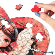Load image into Gallery viewer, Wooden Puzzle - Angel in Heart