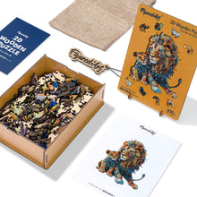 Load image into Gallery viewer, Wooden Puzzle - Lion and Cub