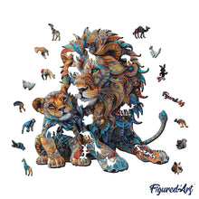 Load image into Gallery viewer, Wooden Puzzle - Lion and Cub