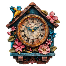 Load image into Gallery viewer, Wooden Puzzle - Floral Cuckoo Clock