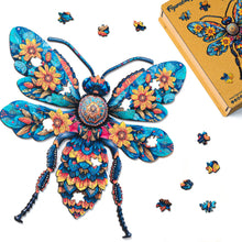 Load image into Gallery viewer, Wooden Puzzle - Floral Bee