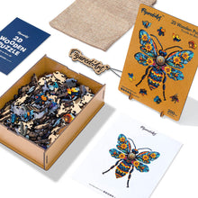 Load image into Gallery viewer, Wooden Puzzle - Floral Bee