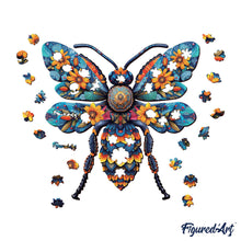 Load image into Gallery viewer, Wooden Puzzle - Floral Bee