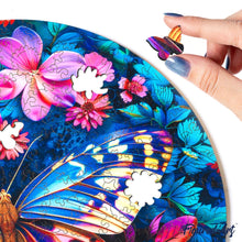 Load image into Gallery viewer, Wooden Puzzle - Butterfly with Flowers