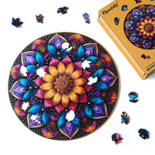 Load image into Gallery viewer, Wooden Puzzle - Colorful Mandala