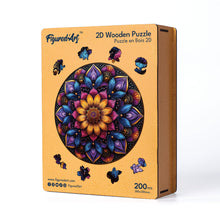 Load image into Gallery viewer, Wooden Puzzle - Colorful Mandala