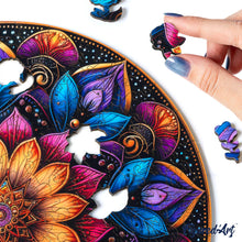 Load image into Gallery viewer, Wooden Puzzle - Colorful Mandala