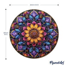 Load image into Gallery viewer, Wooden Puzzle - Colorful Mandala