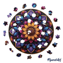 Load image into Gallery viewer, Wooden Puzzle - Colorful Mandala