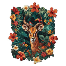 Load image into Gallery viewer, Wooden Puzzle - Giraffe with Flowers