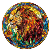 Load image into Gallery viewer, Wooden Puzzle - Stained Glass Lion