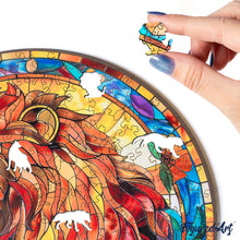 Load image into Gallery viewer, Wooden Puzzle - Stained Glass Lion