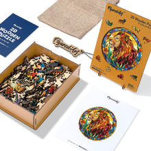 Load image into Gallery viewer, Wooden Puzzle - Stained Glass Lion