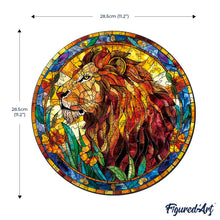 Load image into Gallery viewer, Wooden Puzzle - Stained Glass Lion