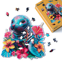 Load image into Gallery viewer, Wooden Puzzle - Floral Seal