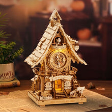 Load image into Gallery viewer, 3D Puzzle - Cuckoo Clock (wood colour) Figured'Art
