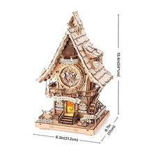 Load image into Gallery viewer, 3D Puzzle - Cuckoo Clock (wood colour)