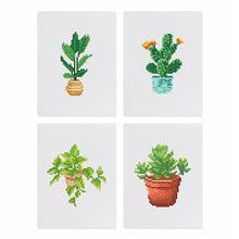Load image into Gallery viewer, Mini Diamond Painting 15x20cm (4 pieces) - Garden Gems: Mini Succulent