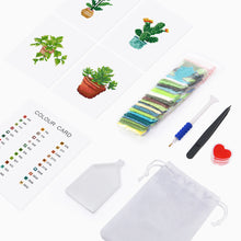 Load image into Gallery viewer, Mini Diamond Painting 15x20cm (4 pieces) - Garden Gems: Mini Succulent
