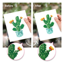 Load image into Gallery viewer, Mini Diamond Painting 15x20cm (4 pieces) - Garden Gems: Mini Succulent