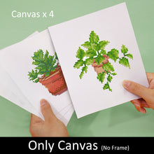 Load image into Gallery viewer, Mini Diamond Painting 15x20cm (4 pieces) - Garden Gems: Mini Succulent