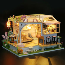 Load image into Gallery viewer, Miniature House - Cat Cafe Garden