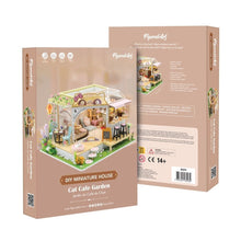 Load image into Gallery viewer, Miniature House - Cat Cafe Garden