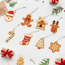 Load image into Gallery viewer, Paint by Numbers Christmas Ornaments - Gingerbread Holiday Kit Figured&#39;Art